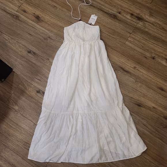 Zara Dresses & Skirts - NWT ZARA White Maxi, Tiered, Bead Detail, sz Xs Lined.